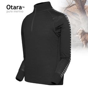 Termoprádlo Otara™ 150 GEOFF ANDERSON Tričko dlhý rukáv, čierne